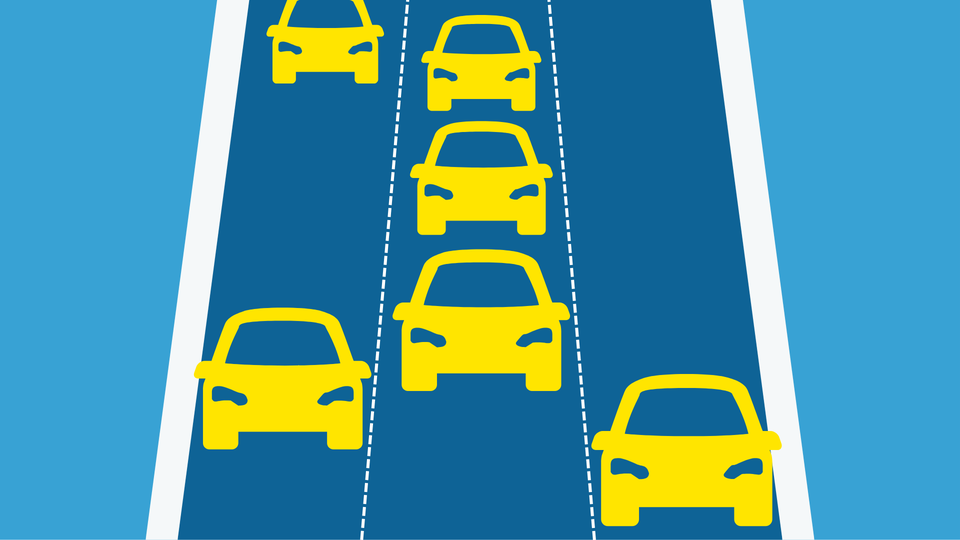 Road hogging graphic for UK drivers